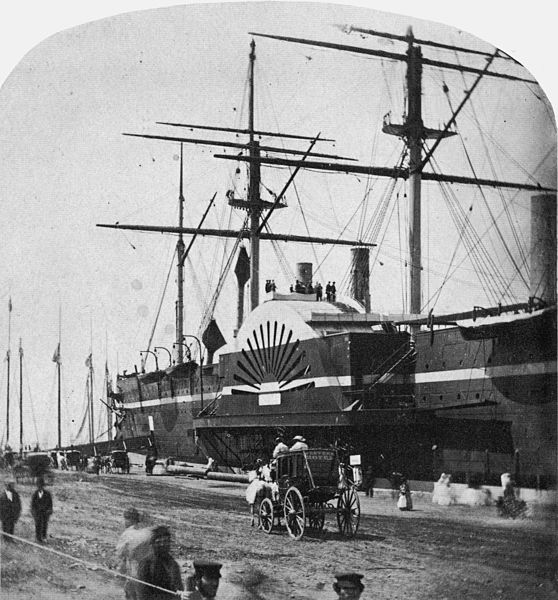 The ship in New York, 1860. Author: George Stacy