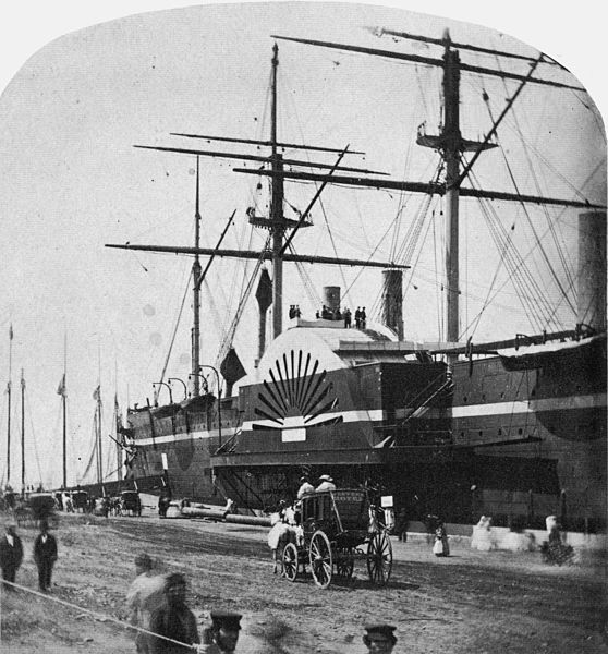 The ship in New York, 1860. Author: George Stacy