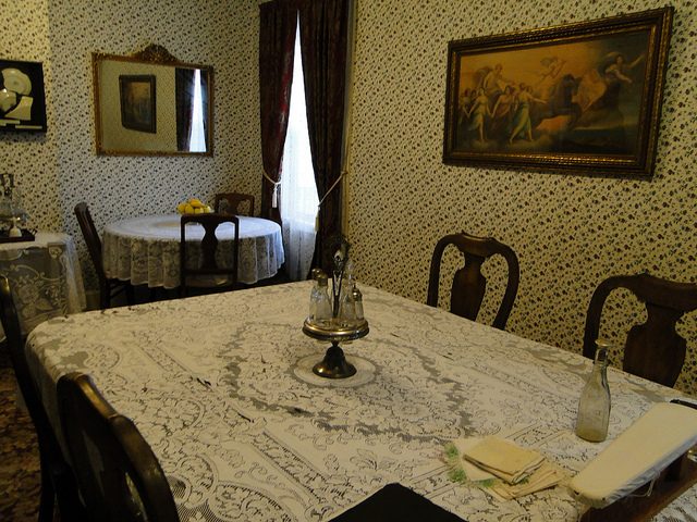 The dining room of the Borden family house. Author: jjandames CC BY-ND 2.0