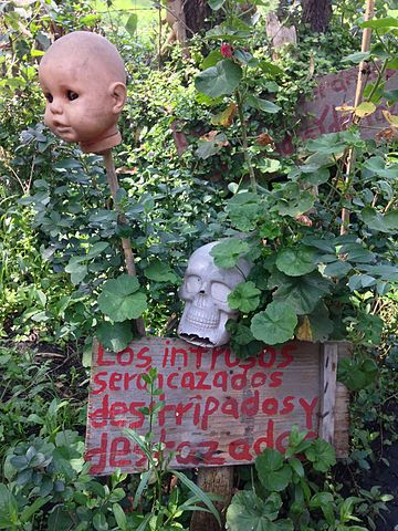 Signaling to ward off intruders. Author: Wa17gs CC BY-SA 4.0