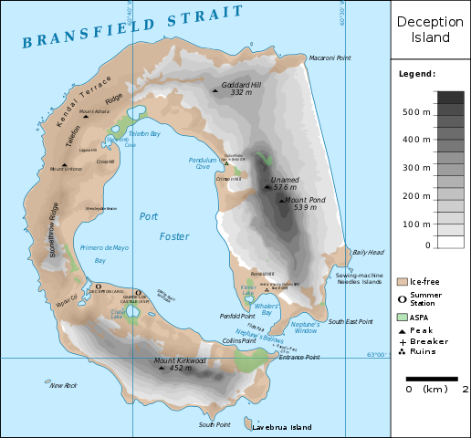 Map of Deception Island. Author: Fitzgabbro CC BY 3.0
