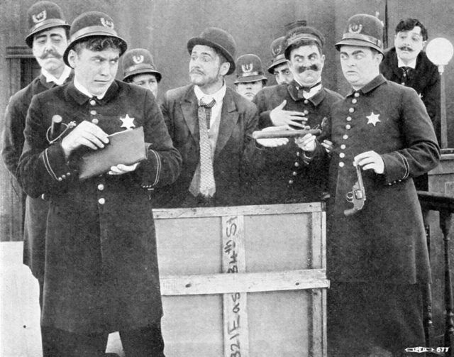 The Keystone Cops in The Stolen Purse (1913).