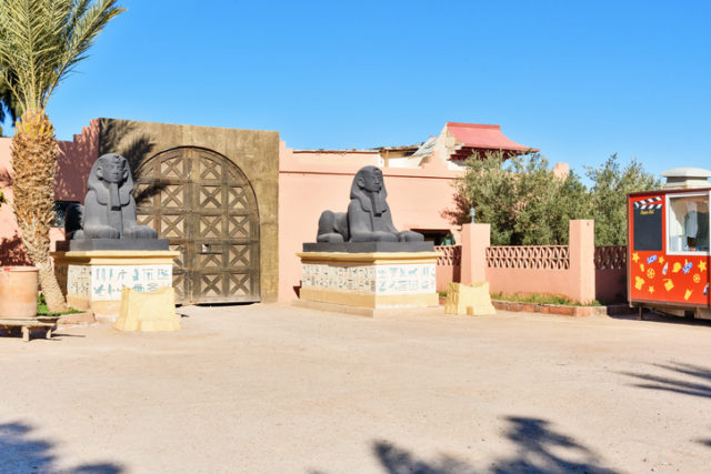 Ouarzazate: Entrance to Atlas Corporation Studios is film studio. Ouarzazate area is film-making location, where Morocco’s biggest studios