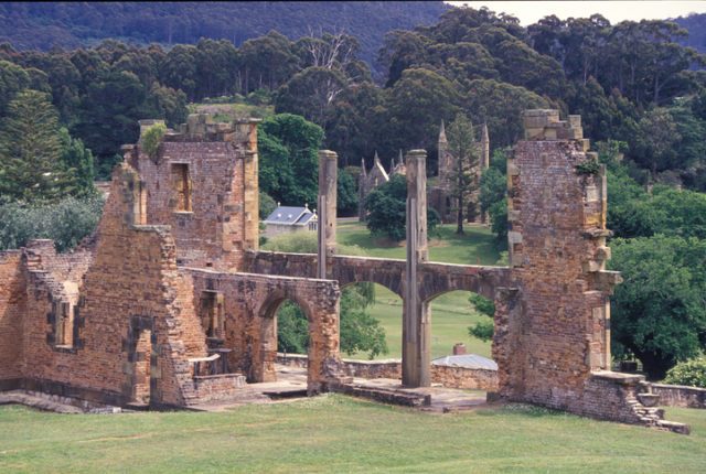 Port Arthur Tasmania, ruins of the old goal.