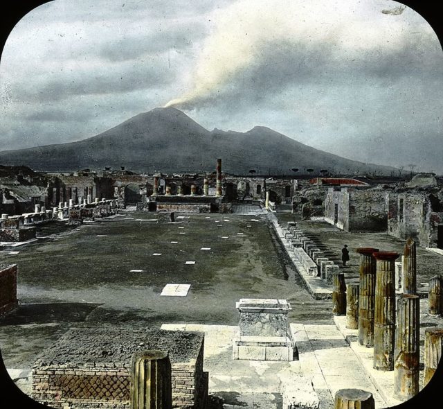 Pompeii, Italy. Pompeii – Forum and Vesuvius
