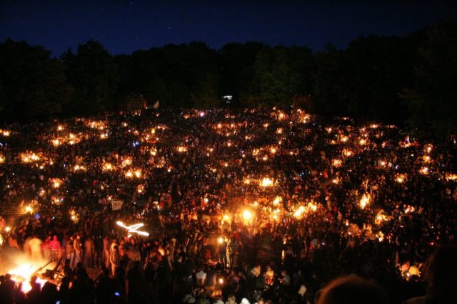 Walpurgis Night celebration at Heidelberg Thingstätte. Author: Andreas Fink CC BY-SA 2.0 DE