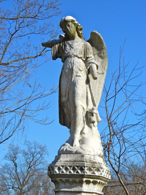 Grave and tombstone of John Q.A. and Mary Ziegler.Author: Smallbones CC0