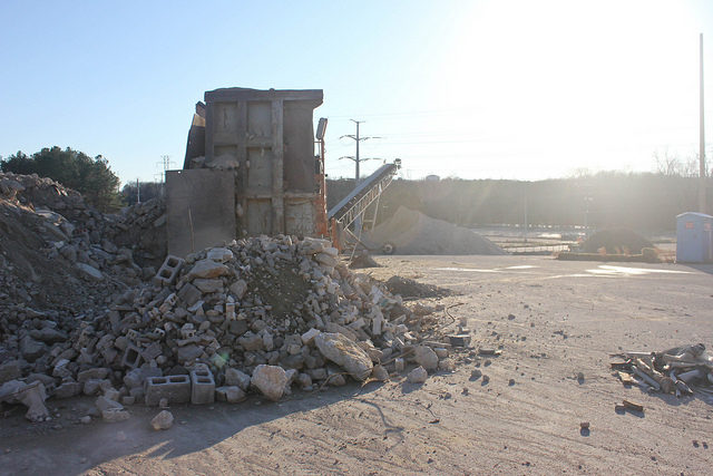 Remains of the abandoned and now demolished Cloverleaf Mall in Chesterfield.Author: Will Fisher CC BY-SA 2.0