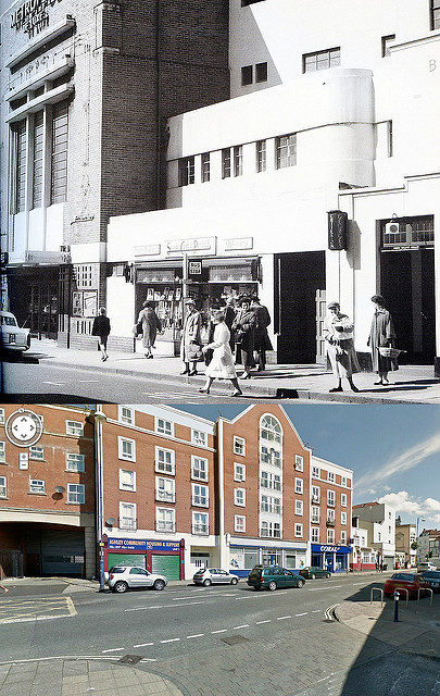 The Metropole Cinema, then and now, Ashley Road, 1913-1968.Author: brizzle born and bred CC BY-ND 2.0