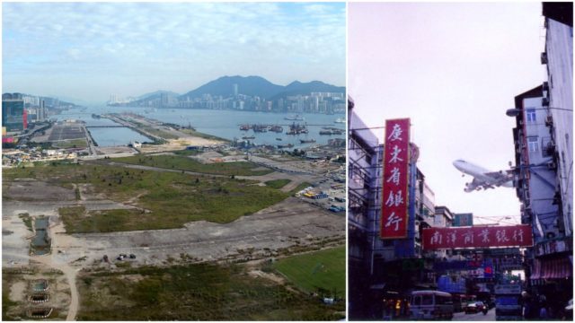 Panorama of Kai Tak Airport.Author: WiNG CC BY 3.0 