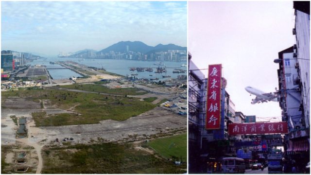 Panorama of Kai Tak Airport.Author: WiNG CC BY 3.0