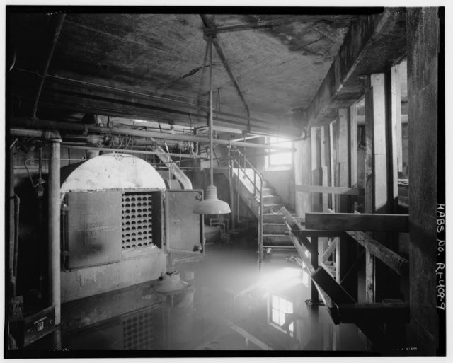 Interior view of the basement. Public Domain