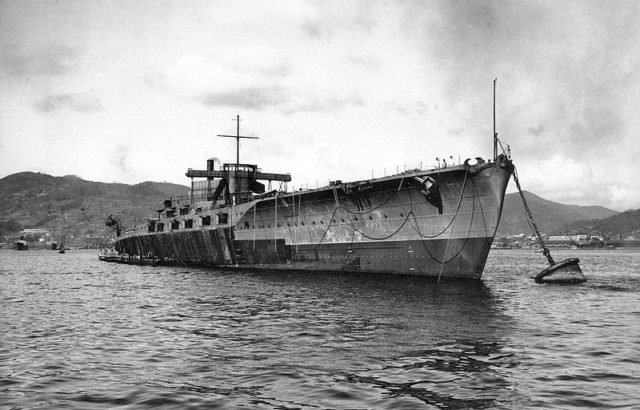 Japanese Navy battleship Tosa.