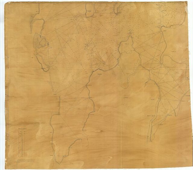 Nautical chart from 1836 