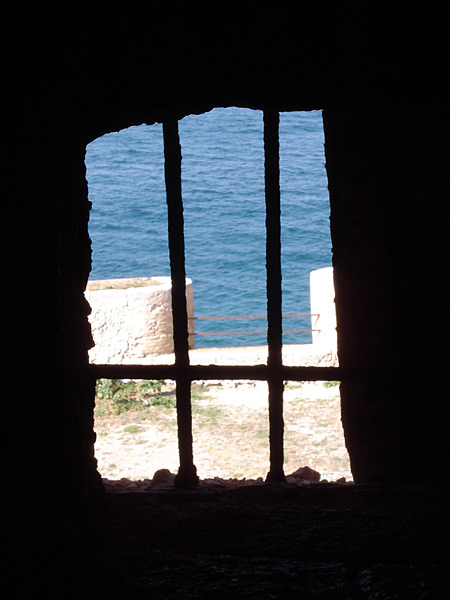 View from a cell in the Château d’If.