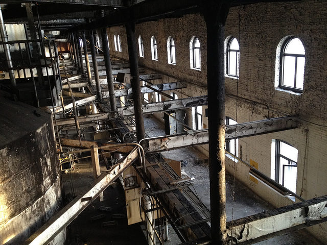 Inside the Domino Sugar Factory. Author: Jason Eppink CC BY 2.0