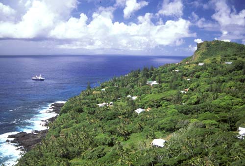 View from Pitcairn Island. Photo Credit: Angela K. Kepler