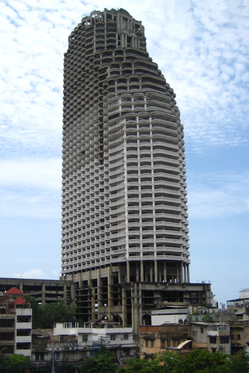 The derelict Sathorn Unique Tower, the underground party heaven of Bangkok, Thailand Abandoned