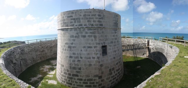 Montage of the Martello Tower at Ferry Reach, Bermuda. Author: Aodhdubh  CC BY-SA 3.0