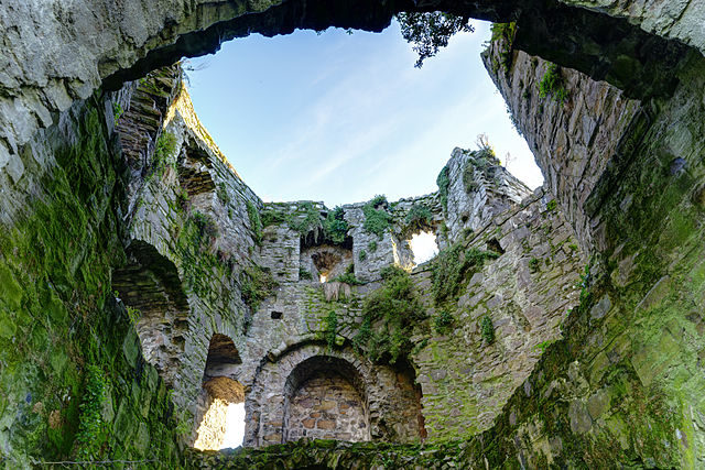 The inside of one of the towers of Trim Castle. Author: Jawed Karim CC BY-SA 3.0