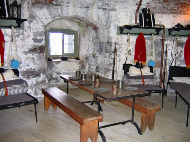 Restored interior of Carleton Martello Tower at Saint John, New Brunswick.Author: Vanished user 03 CC BY-SA 2.5