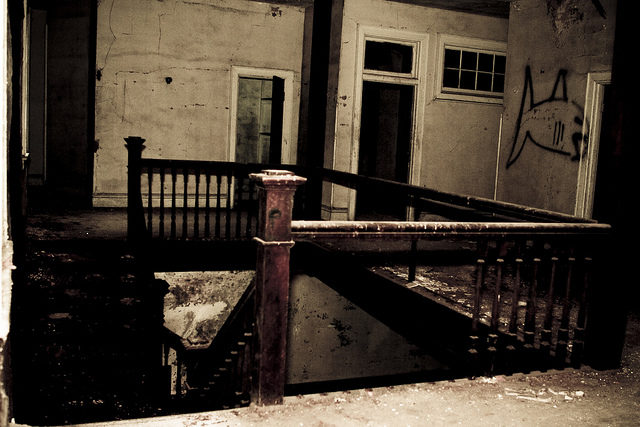 Inside the abandoned Stonewall Jackson Training School. cj Speight, CC BY 2.0