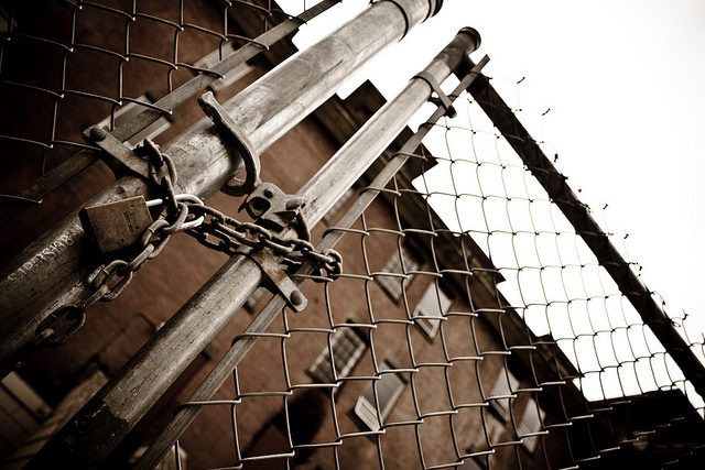 The locked doors.Author: Poi Photography CC BY 2.0