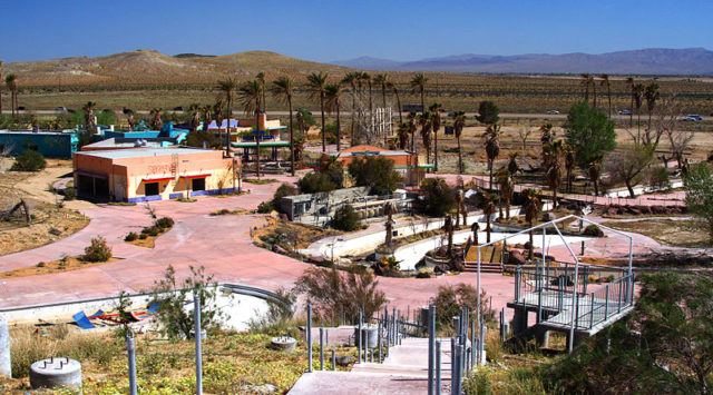 The remnants of Rock-A-Hoola Waterpark. Author: Dzealand CC BY-SA 4.0