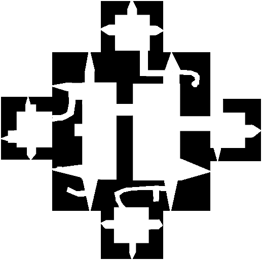 A plan of the central three-story keep.Author: Hchc2009 CC BY-SA 3.0