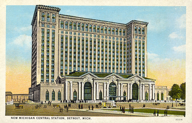 Postcard of the Michigan Central Station (c.1914)