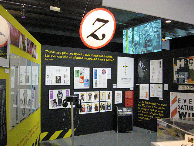 Haçienda Exhibition, Urbis, Manchester. Author: Gidzy. CC-BY 2.0