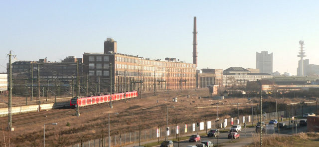 Rear of the Continental plant in Hanover-Vahrenwald