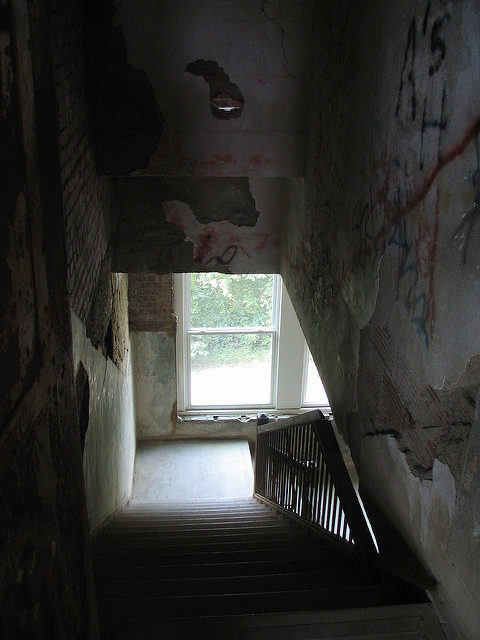 Down the stairwell. Author: Aaron Vowels CC BY 2.0