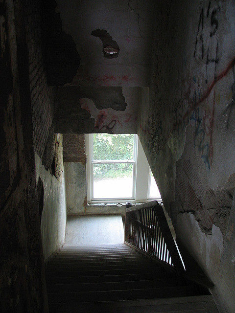 Down the stairwell. Author: Aaron Vowels CC BY 2.0