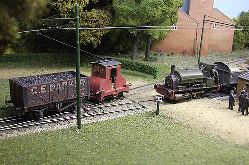Hellingly Hospital Railway model. Author: Phil Parker. CC BY 2.0