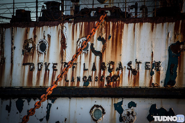 Name covered in rust. Author Geoff Tudno CC BY-ND 2.0