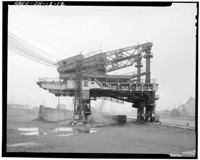 Ore unloading dock, looking south. Author: National Park Service employee Public Domain