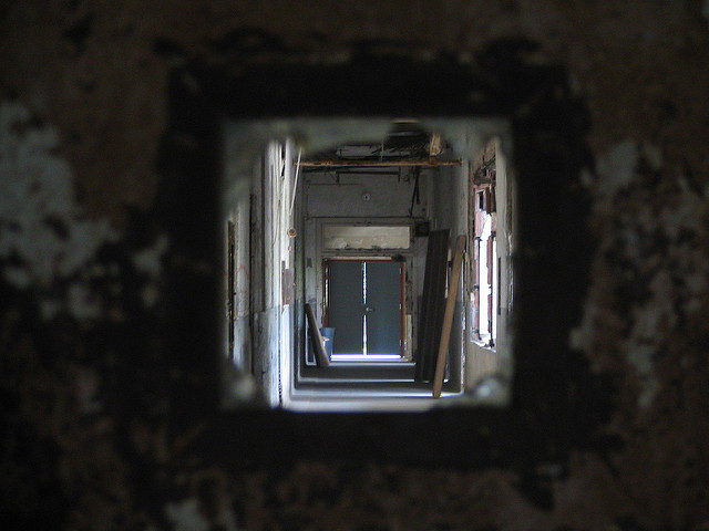 Peek through the broken glass. Author: Aaron Vowels CC BY 2.0