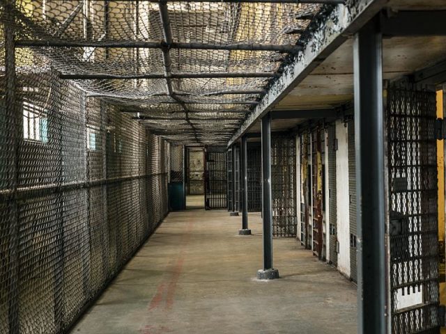 A portion of a cell block.