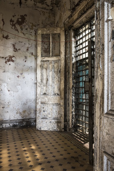 A portion of a cell block at the West Virginia State Penitentiary. 