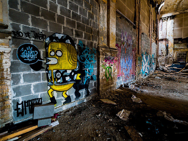 Some of the graffiti art. Author: Coral Beetle CC BY-SA 2.0