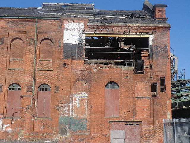 The deteriorating factory. Photo Credit
