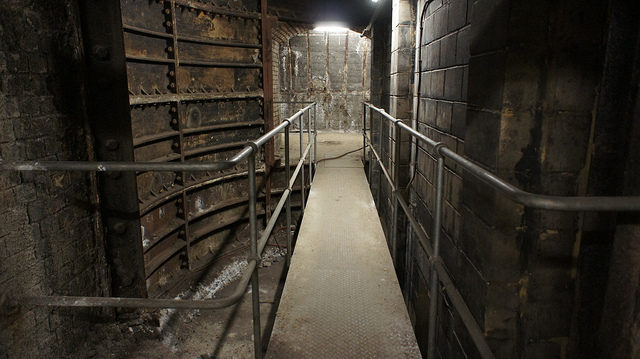 The lift shafts. Author: James Mitchell CC BY-SA 2.0