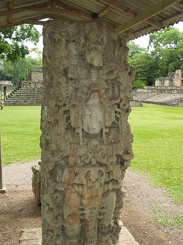 Stela N, depicting K’ak’ Yipyaj Chan K’awiil/ Author: Adalberto Hernandez Vega – CC BY 2.0