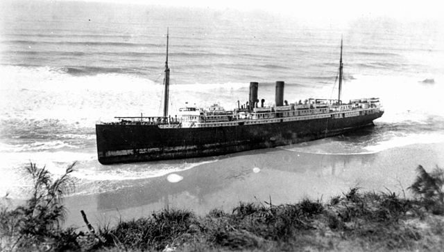 In 1935 the ship was beached