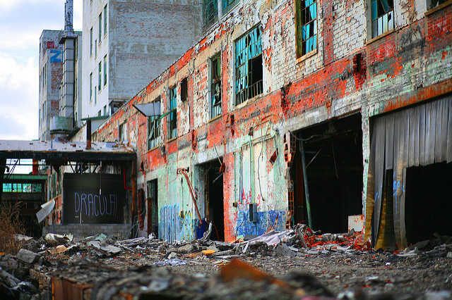 Fisher Body 21 Plant completely destroyed. Author: Ray Dumas CC BY-SA 2.0