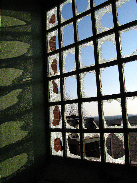 Sun rays through a broken window. Author: Christina Welsh CC BY-ND 2.0
