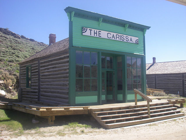 The Carissa Saloon near the mine. Author: Graham Styles. CC BY 2.0