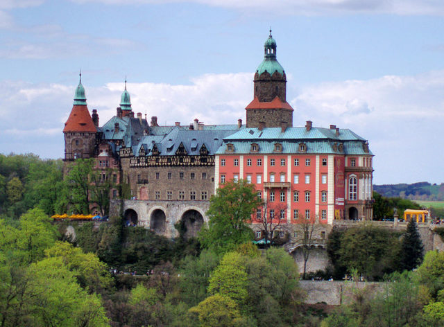 The Książ Castle. Author: Drozdp GFDL
