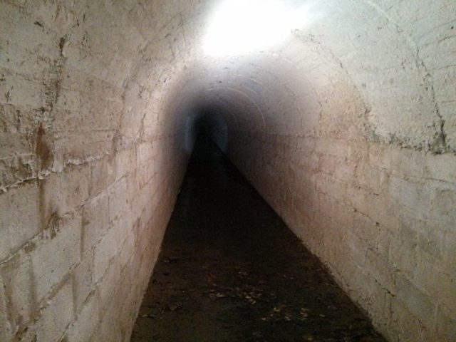 The maintenance tunnel. Author: Cronoser CC BY-SA 4.0